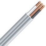 Romex 47174820 Building Wire, White Sheath, 14 AWG Wire, 2-Conductor, 20 m L, Copper Conductor, PVC Insulation