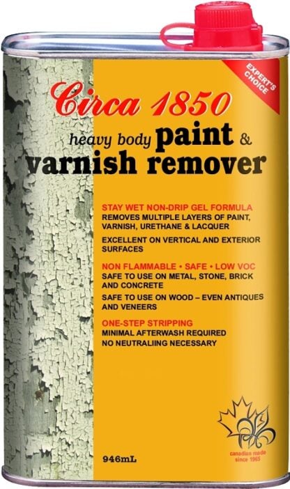 Circa 1850 180601 Paint and Varnish Remover, Liquid, Clear/White, 1 qt