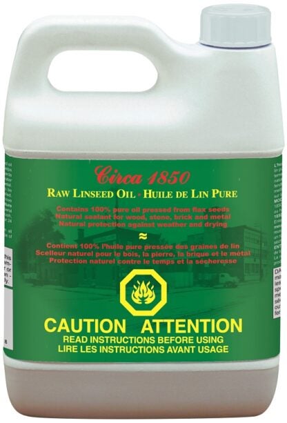 Circa 1850 214601 Raw Linseed Oil, Liquid, 946 mL, Can