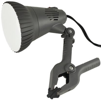 PowerZone O-CLN-1000 Clamp Light, Plug-in, LED Lamp, Gray Sells in Quantity of 4