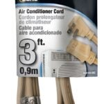 PowerZone OR681503 Extension Cord, SPT-3, Vinyl, Beige, For: Air conditioner and Appliances