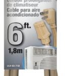 PowerZone OR681506 Extension Cord, SPT-3, Vinyl, Beige, For: Air conditioner and Appliances