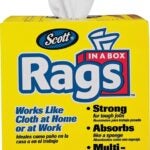 Scott 75260 Painter's Rag, 10 x 12 in, Cellulose Fiber, White