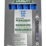 TICONDEROGA 87180 Marker, Blue, 6 in L, Metal Barrel Sells in Quantity of 12