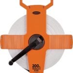 Keson OTR18200 Tape Measure, 200 ft L Blade, 3/8 in W Blade, Fiberglass Blade, ABS Case, Pumpkin Case