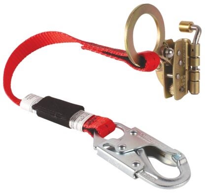 Safety Works FP15130 Rope Grab, 132 to 352 lb, 30 in L Line, Polyester Line, Snap Harness Hook