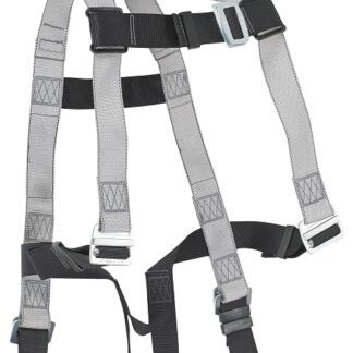 Safety Works FP2501D XL Hybrid Econo Harness, XL, 400 lb, Polyester Webbing, Black/Gray