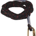 Safety Works FP16EPS25 Vertical Rope Lifeline, 352 lb, 25 ft L Line, 16 mm W Line