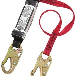 PIP FP73311/4 Dyna-Pak Web Lanyard, 132 to 352 lb, 4 ft L Line, Polyester Line, 1-Leg, Snap Harness Hook, Snap