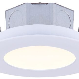 Canarm DL-4-9RR-WH-C Downlight, 120 V, LED Lamp, White