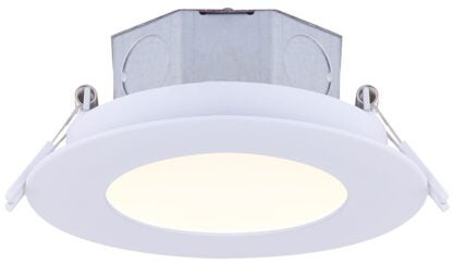 Canarm DL-4-9RR-WH-C Downlight, 120 V, LED Lamp, White