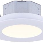 Canarm DL-4-9RR-WH-C-4 Recessed Downlight, 120 V, LED Lamp, White