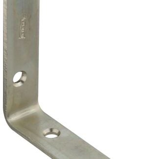 National Hardware 115BC Series N220-145 Corner Brace, 4 in L, 7/8 in W, Steel, Zinc, 0.12 Thick Material