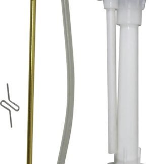 ProSource 24419-3L Toilet Ballcock, Plastic, White, Anti-Siphon: Yes, For: 8-1/2 Toilet Tanks in