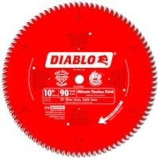 Diablo D1090X Circular Saw Blade, 10 in Dia, 5/8 in Arbor, 90-Teeth, Carbide Cutting Edge