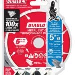 Diablo CDD050DIA101F Diamond Cut-Off Wheel, 5 in Dia, 7/8 in Arbor