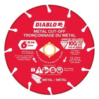 DISC CUT-OFF METAL DIAMOND 6IN