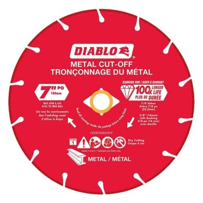 DISC CUT-OFF METAL DIAMOND 7IN