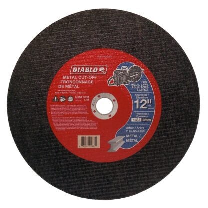 DISC CUT-OFF METAL 12X1/8X1IN