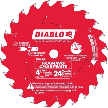 BLADE SAW FRMG TRM 24T 4-1/2IN