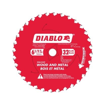 BLADE SAW WD & MTL 32T 6-1/2IN