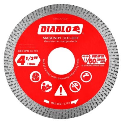 DISC CUT-OFF CONT DMND 4-1/2IN