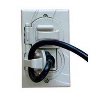 Can-Am Supply IR300-GW Wallplate Outlet Cover, White