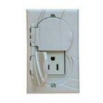 Can-Am Supply IR300-GNH-V Wallplate Outlet Cover, Ivory