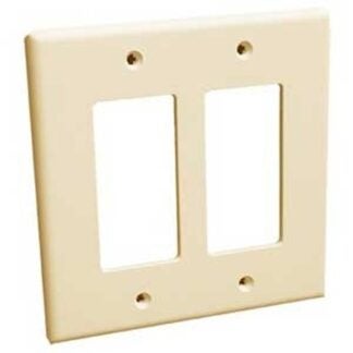 InvisiPlate SM-T-2 Wallplate, 5 in L, 5 in W, 2 -Gang