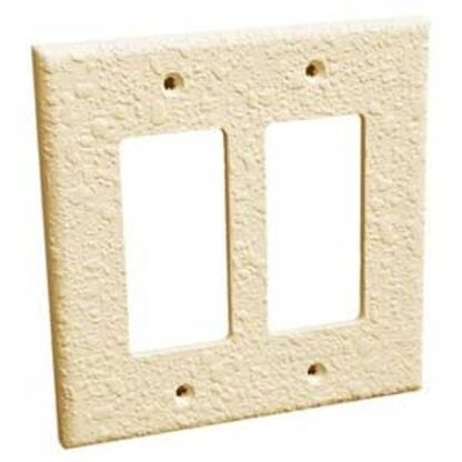 InvisiPlate OP-T-2 Wallplate, 5 in L, 5 in W, 2 -Gang