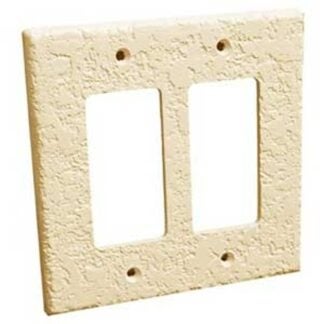 InvisiPlate KD-R-1 Knock Down Wallplate, 5 in L, 3-1/4 in W, 1 -Gang