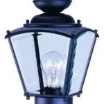 Boston Harbor 4007H-5 Outdoor Post Lantern, 120 V, 100 W, Steel Fixture