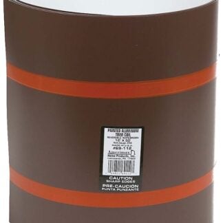 Amerimax 69112 Trim Coil, 50 ft L, 0.018 Gauge, Aluminum, Brown/White, Painted