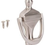 ProSource HR4003SN-PS Door Knocker, Brass, Satin Nickel, 3-3/8 in Mounting Hole Center to Center