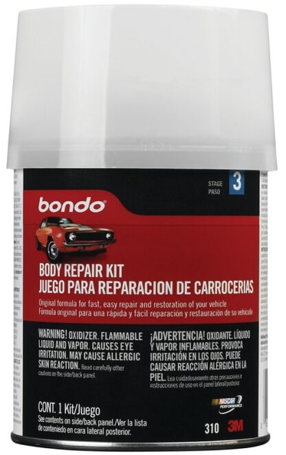 Bondo 310 Body Repair Kit Can, Liquid, Pungent Styrene, Slight Ester