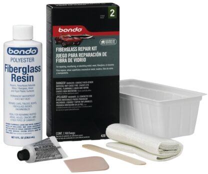 Bondo 420C Fiberglass Resin Repair Kit, 0.5 pt