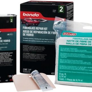 Bondo 422 Fiberglass Resin Repair Kit, Liquid, Pungent Organic