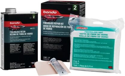 Bondo 422 Fiberglass Resin Repair Kit, Liquid, Pungent Organic