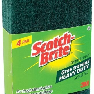 Scotch-Brite SB-411 Scouring Pad, 6 in L, 3.8 in W, Green