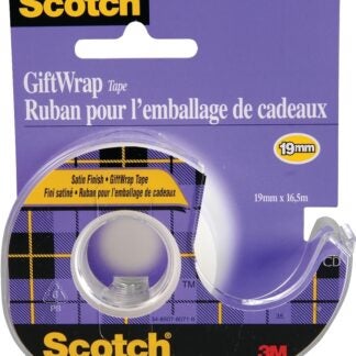 Scotch 15 Giftwrap Tape, 650 in L, 3/4 in W