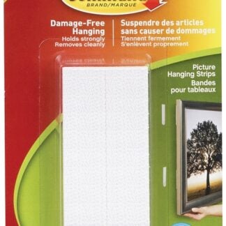 Command 17206C Large Picture Hanging Strip, 4 lb, Foam, White Sells in Quantity of 6