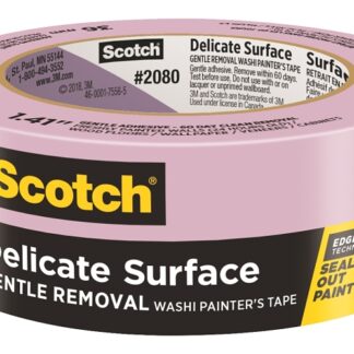 Scotch 2080-36EC Painter Tape, 60 yd L, 1.41 in W, Purple, 1 Roll, Pack