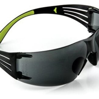 3M SF400G-WV-6 Safety Eyewear, Anti-Fog, Scratch-Resistant Lens, Neon Green/Black Frame