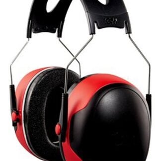 3M Pro Series 7100107419 Ear Muffs, 30 dB NRR, Black/Red