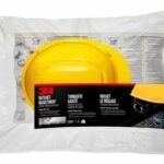 3M CHH-R-Y6 Hard Hat, 11 in L x 8-1/2 in W x 7 in H, 4-Point Suspension, Polyethylene Shell, Yellow, Class: C, E, G