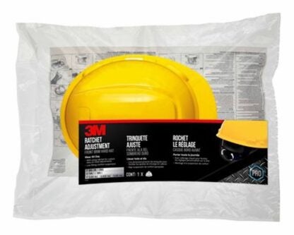 3M CHH-R-Y6 Hard Hat, 11 in L x 8-1/2 in W x 7 in H, 4-Point Suspension, Polyethylene Shell, Yellow, Class: C, E, G