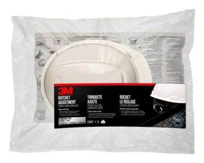 3M CHH-R-W6-PS Hard Hat, 11 in L x 8-1/2 in W x 7 in H, 3-Level Suspension, Polyethylene Shell, White