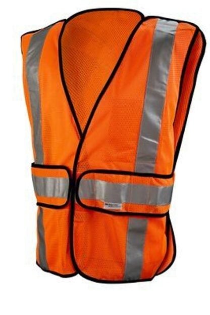 3M TEKK Protection 94625-80030T Reflective Safety Vest, One-Size, Fabric, Fluorescent Orange