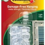 Command 17017CLR-AWC Outdoor Light Clip, Plastic, Clear Sells in Quantity of 6