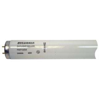 Sylvania 24348 Fluorescent Bulb, 40 W, T12 Lamp, Medium Bi-Pin Lamp Base, 2180 Lumens, 6500 K Color Temp